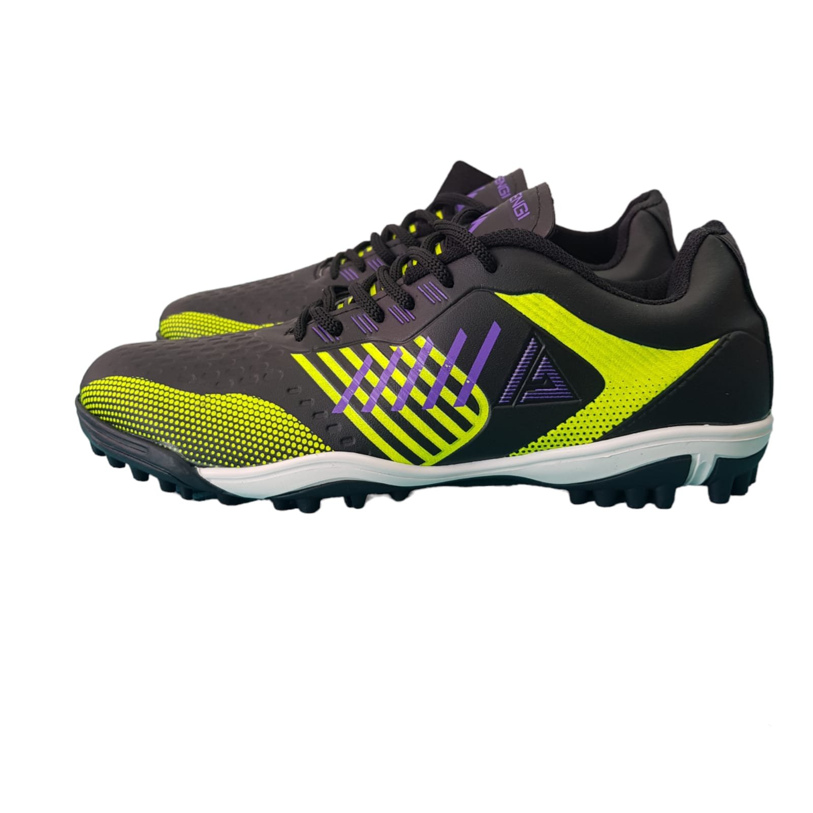 BOTINES-FUTBOL-5-NEGRO-AMARILLO-VIOLETA